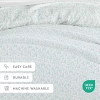 Casual Comfort Premium Ultra Soft 3-pc. Burst of Vines Print Duvet Cover Set