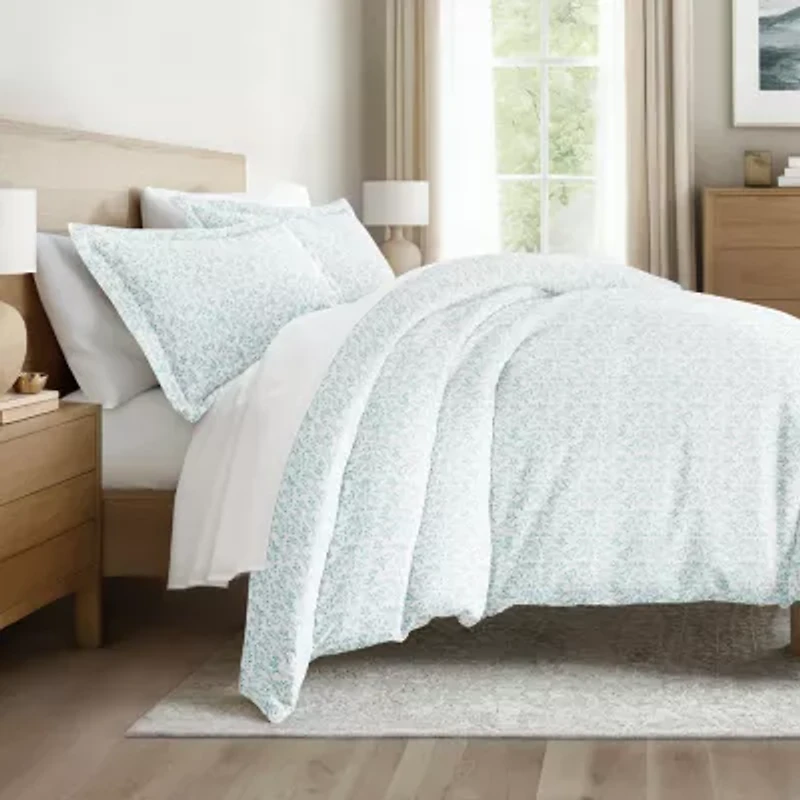 Casual Comfort Premium Ultra Soft 3-pc. Burst of Vines Print Duvet Cover Set