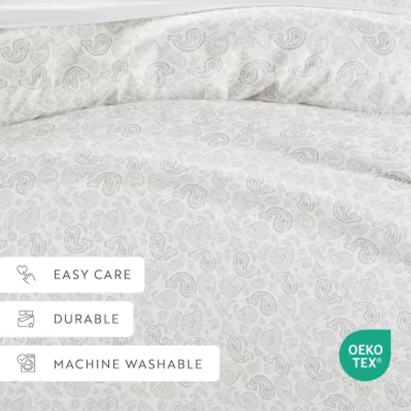 Casual Comfort Premium Ultra Soft 3-pc. Coarse Paisley Print Duvet Cover Set