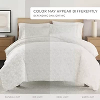 Casual Comfort Premium Ultra Soft 3-pc. Coarse Paisley Print Duvet Cover Set