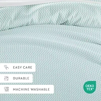 Casual Comfort Premium Ultra Soft 3-pc. Puffed Chevron Print Duvet Cover Set