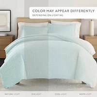 Casual Comfort Premium Ultra Soft 3-pc. Puffed Chevron Print Duvet Cover Set