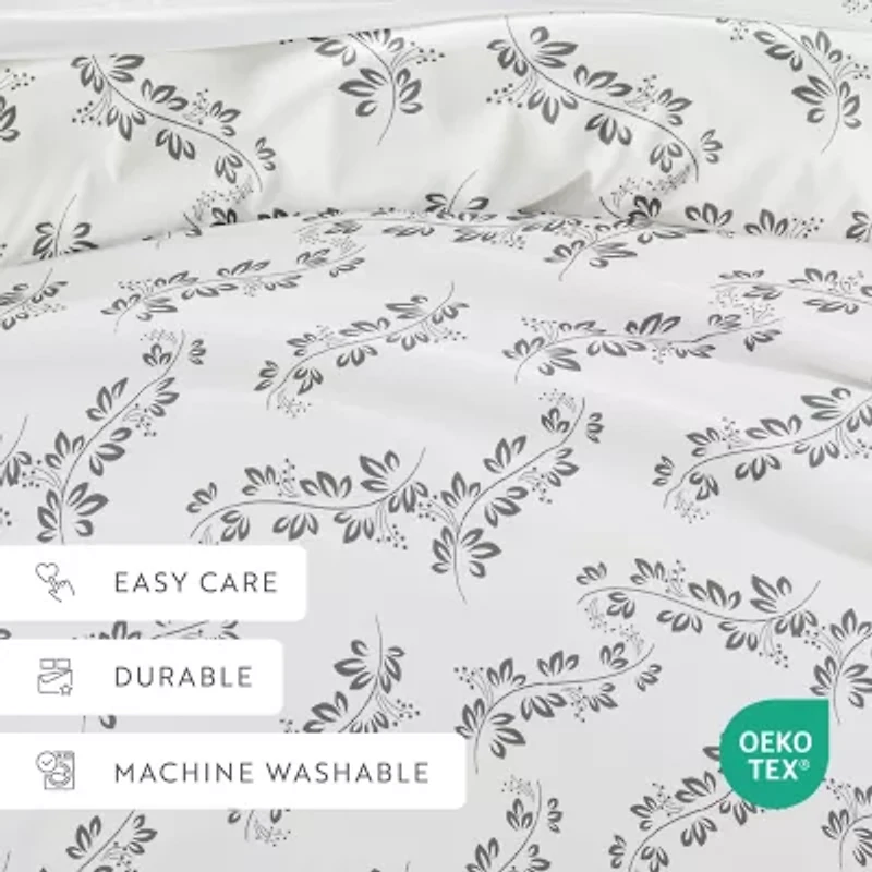 Casual Comfort Premium Ultra Soft 3-pc. Simple Vine Print Duvet Cover Set