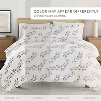 Casual Comfort Premium Ultra Soft 3-pc. Simple Vine Print Duvet Cover Set