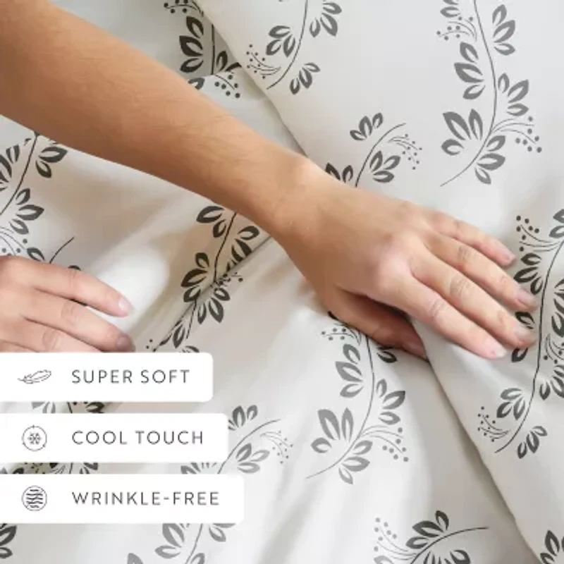 Casual Comfort Premium Ultra Soft 3-pc. Simple Vine Print Duvet Cover Set