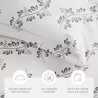 Casual Comfort Premium Ultra Soft 3-pc. Simple Vine Print Duvet Cover Set
