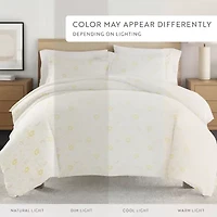 Casual Comfort Premium Ultra Soft Spring Vines Print Duvet Cover Set