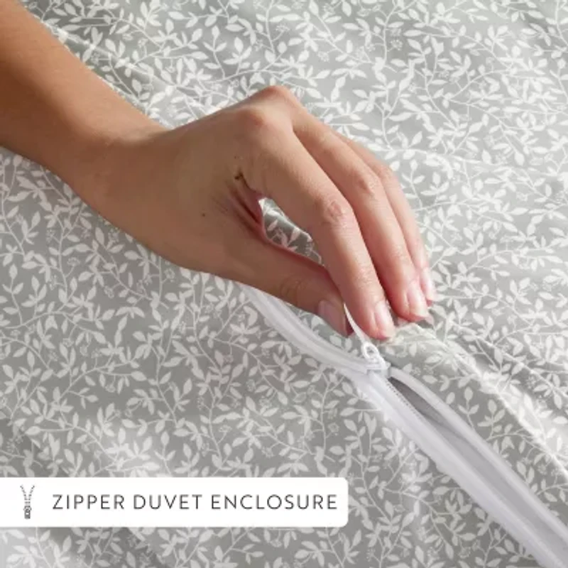 Casual Comfort Premium Ultra Soft 3-pc. Vine Trellis Print Duvet Cover Set