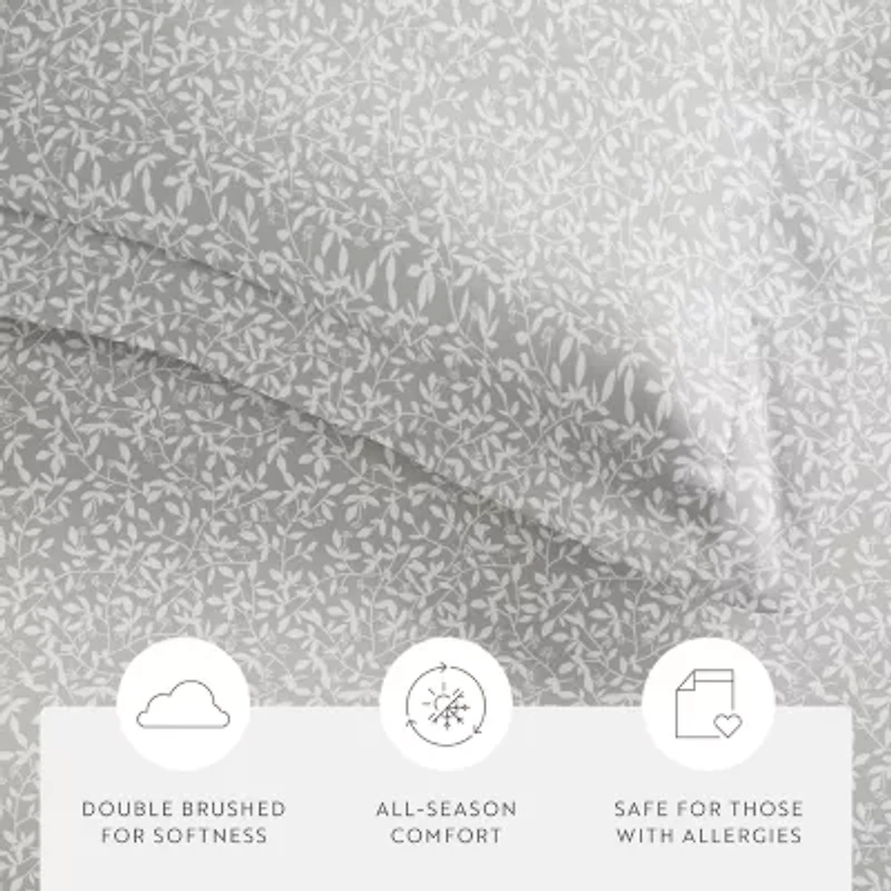 Casual Comfort Premium Ultra Soft 3-pc. Vine Trellis Print Duvet Cover Set