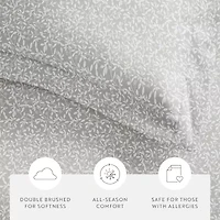 Casual Comfort Premium Ultra Soft 3-pc. Vine Trellis Print Duvet Cover Set