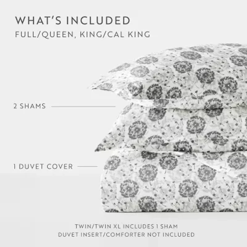 Casual Comfort Premium Ultra Soft 3-pc. Make a Wish Print Duvet Cover Set