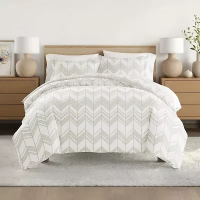 Casual Comfort Ultra Soft Alps Chevron Duvet Set