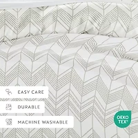 Casual Comfort Ultra Soft Alps Chevron Duvet Set