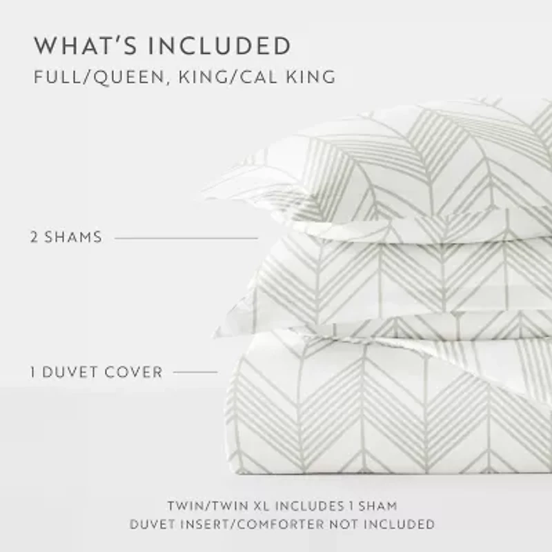 Casual Comfort Ultra Soft Alps Chevron Duvet Set