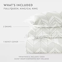 Casual Comfort Ultra Soft Alps Chevron Duvet Set