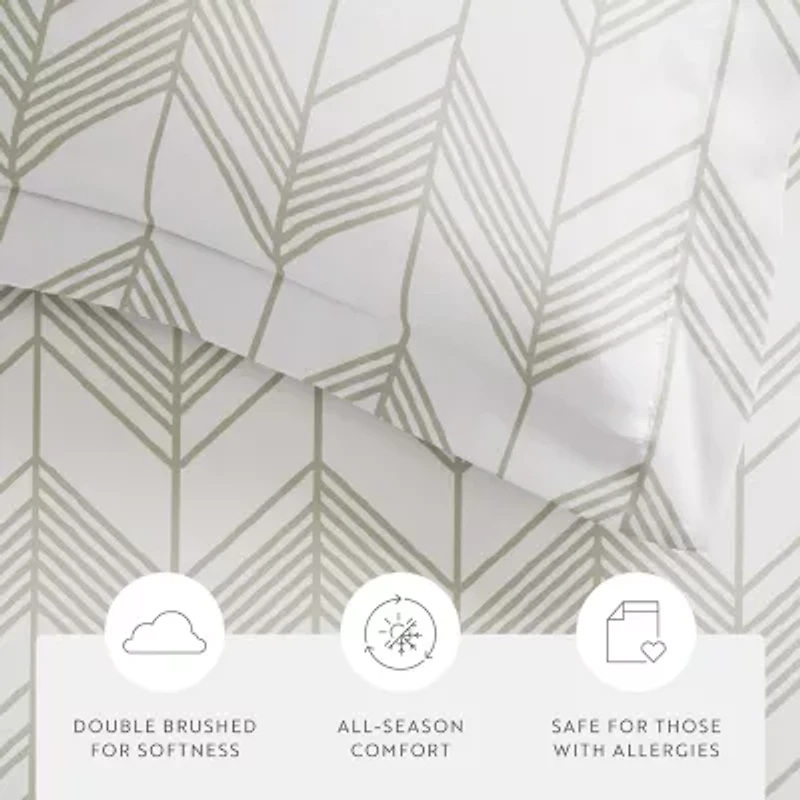 Casual Comfort Ultra Soft Alps Chevron Duvet Set