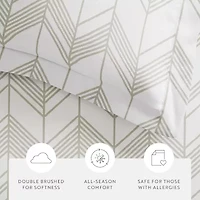 Casual Comfort Ultra Soft Alps Chevron Duvet Set