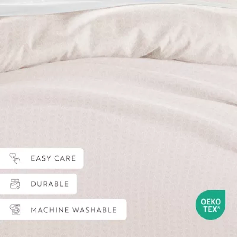 Casual Comfort Premium Ultra Soft Classic Pink Pattern Duvet Cover Set