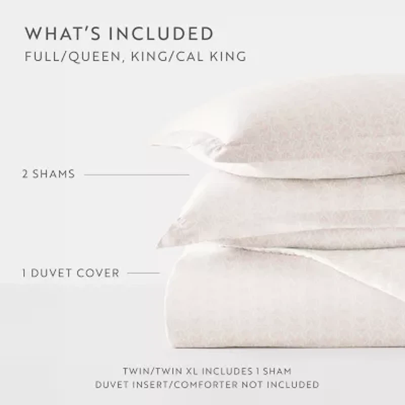 Casual Comfort Premium Ultra Soft Classic Pink Pattern Duvet Cover Set