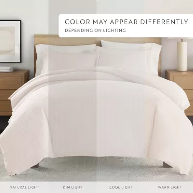 Casual Comfort Premium Ultra Soft Classic Pink Pattern Duvet Cover Set