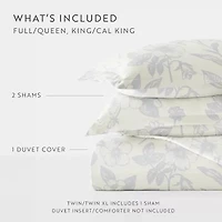 Casual Comfort Premium Ultra Soft Garden Pattern Duvet Cover Set