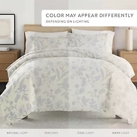 Casual Comfort Premium Ultra Soft Garden Pattern Duvet Cover Set
