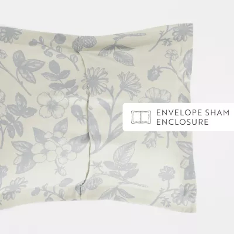 Casual Comfort Premium Ultra Soft Garden Pattern Duvet Cover Set