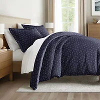 Casual Comfort Premium Ultra Soft Midnight Blossoms  Duvet Cover Set