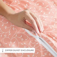 Casual Comfort Premium Ultra Soft Pink Buds Duvet Cover Set