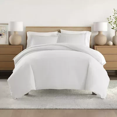 Casual Comfort Premium Ultra Soft Pinstriped Duvet Cover Set