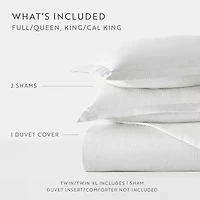 Casual Comfort Premium Ultra Soft Pinstriped Duvet Cover Set