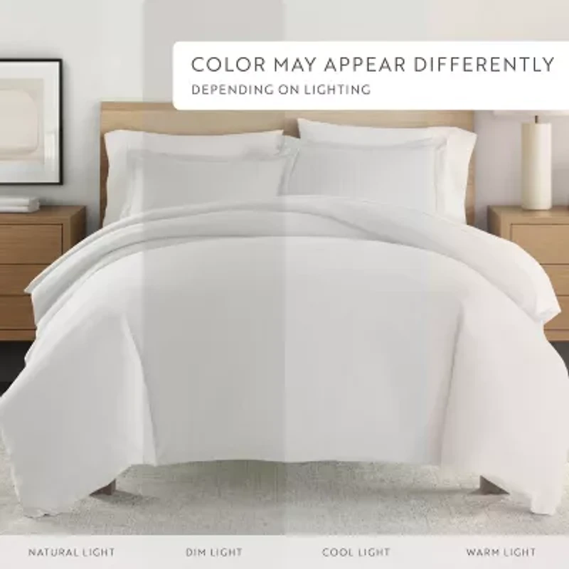 Casual Comfort Premium Ultra Soft Pinstriped Duvet Cover Set