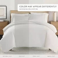 Casual Comfort Premium Ultra Soft Pinstriped Duvet Cover Set
