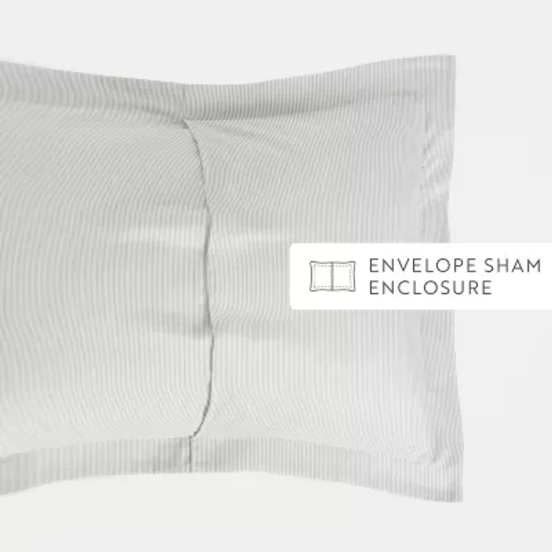 Casual Comfort Premium Ultra Soft Pinstriped Duvet Cover Set