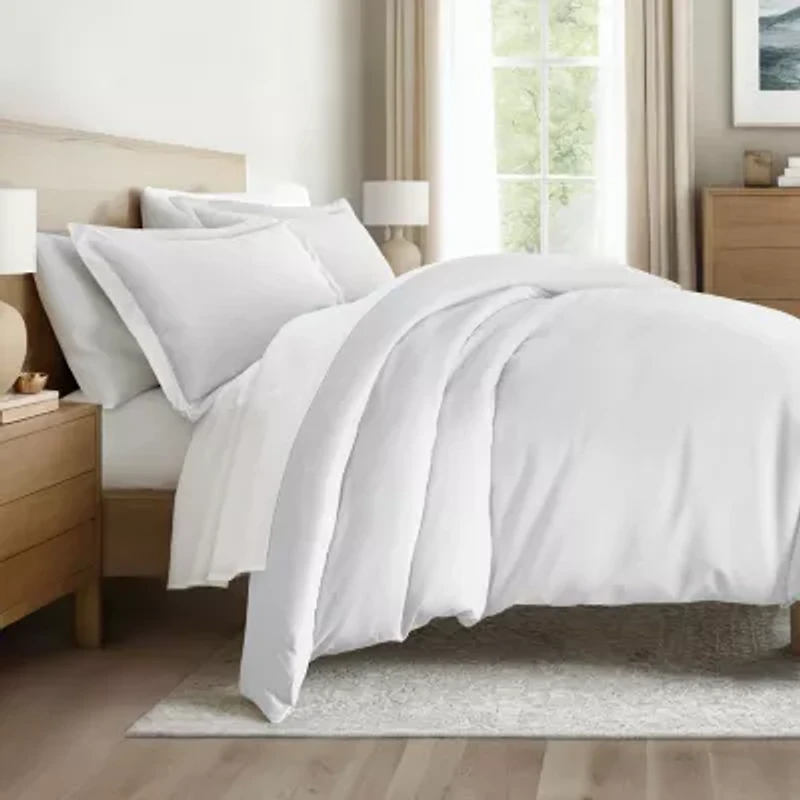 Casual Comfort Premium Ultra Soft Pinstriped Duvet Cover Set