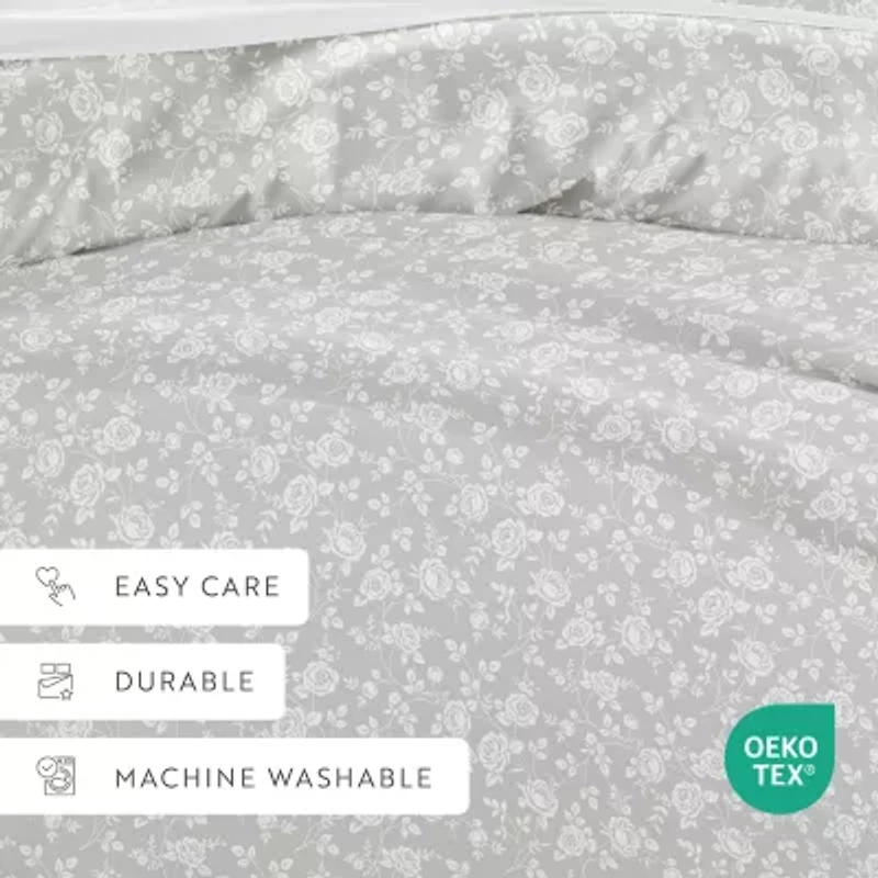 Casual Comfort Premium Ultra Soft Rose Gray Duvet Cover Set