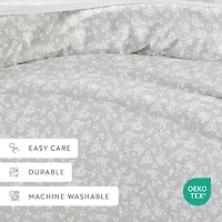 Casual Comfort Premium Ultra Soft Rose Gray Duvet Cover Set