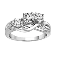 Love Lives Forever™ 1 CT. T.W. Diamond 10K White Gold Engagement Ring