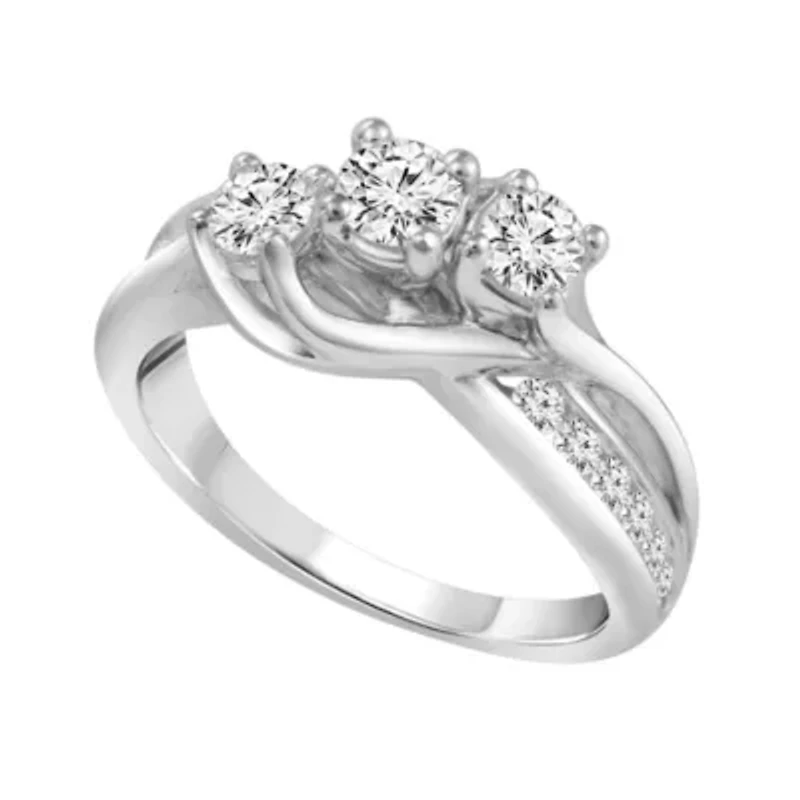 Love Lives Forever™ 1 CT. T.W. Diamond 10K White Gold Engagement Ring
