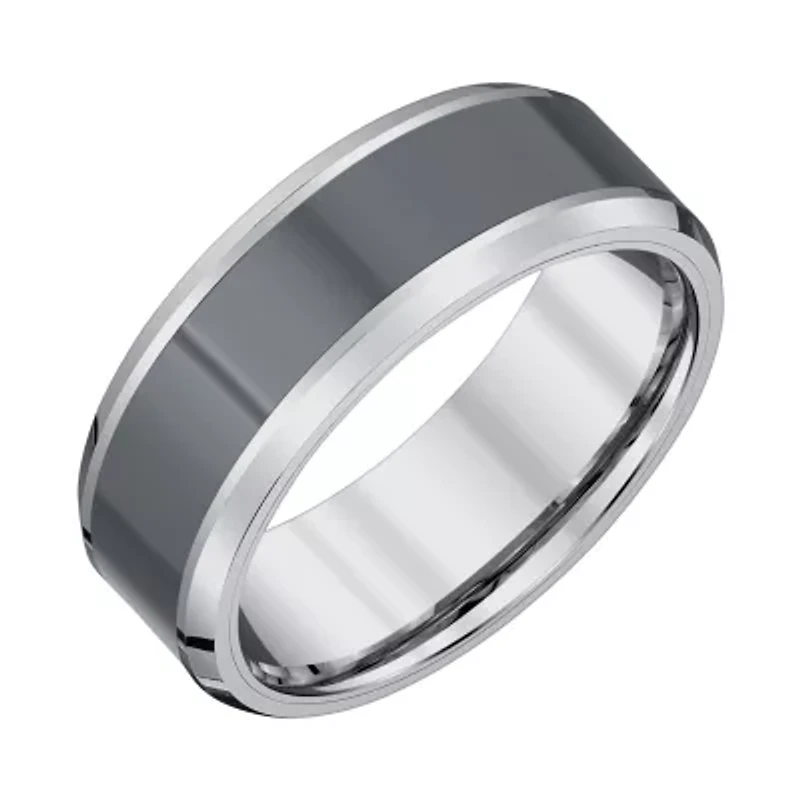 Mens 8MM Tungsten Wedding Band