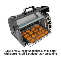 Hamilton Beach® Easy Reach™ 6-Slice Convection Oven