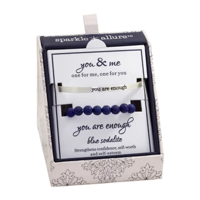 Sparkle Allure You & Me 2-pc. Simulated Lapis Bracelet Set