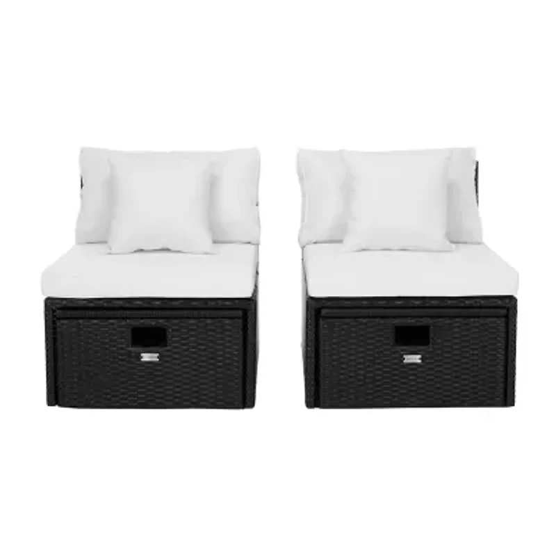 Pramla 4-pc. Patio Lounge Chair and Ottoman Set