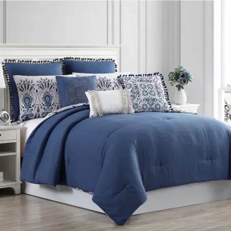 Modern Threads Karina 8-pc. Midweight Embellished Comforter Set