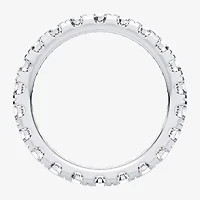H-I / Si1-Si2) Womens 2.5MM 2 CT. T.W. Lab Grown White Diamond 10K White Gold Eternity Wedding Band