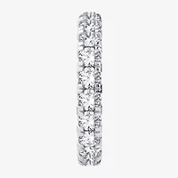 H-I / Si1-Si2) Womens 2.5MM 2 CT. T.W. Lab Grown White Diamond 10K White Gold Eternity Wedding Band