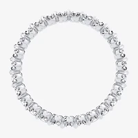 H-I / Si1-Si2) Womens 1 CT. T.W. Lab Grown White Diamond 10K White Gold Eternity Wedding Band