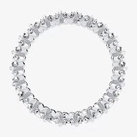 H-I / Si1-Si2) Womens 2.5MM 2 CT. T.W. Lab Grown White Diamond 10K White Gold Eternity Wedding Band