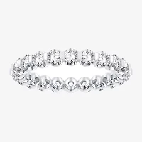 H-I / Si1-Si2) Womens 2.5MM 2 CT. T.W. Lab Grown White Diamond 10K White Gold Eternity Wedding Band
