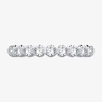 H-I / Si1-Si2) Womens 2.5MM 2 CT. T.W. Lab Grown White Diamond 10K White Gold Eternity Wedding Band